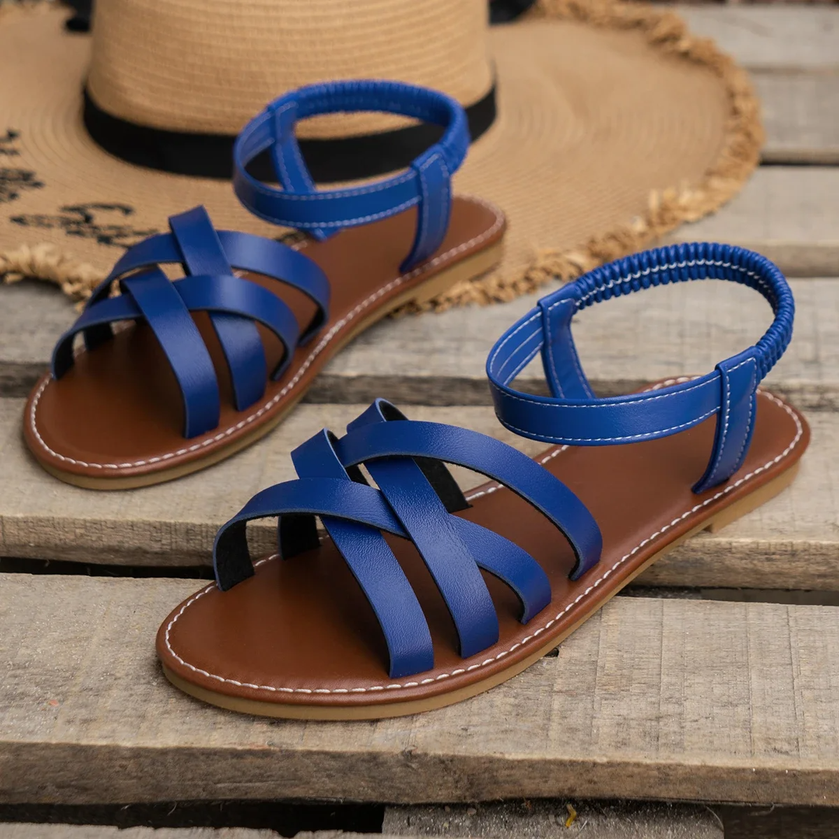 Bequeme Damen Sandalen – Flach, Elegant & Atmungsaktiv
