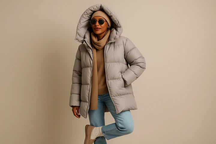 Damen Steppjacke Kurz Mit Kapuze – Warm Gefüttert Für Freizeit & Alltag