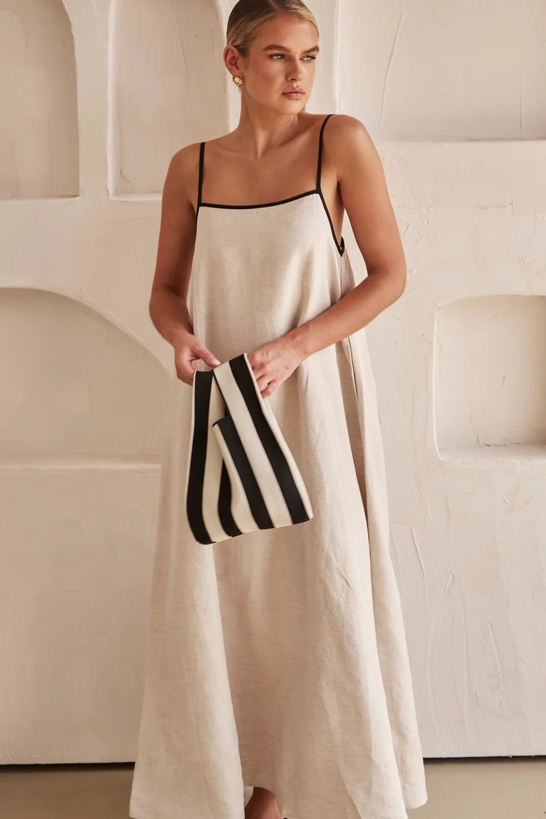 Lange Linnen Jurk Dames | Classy
