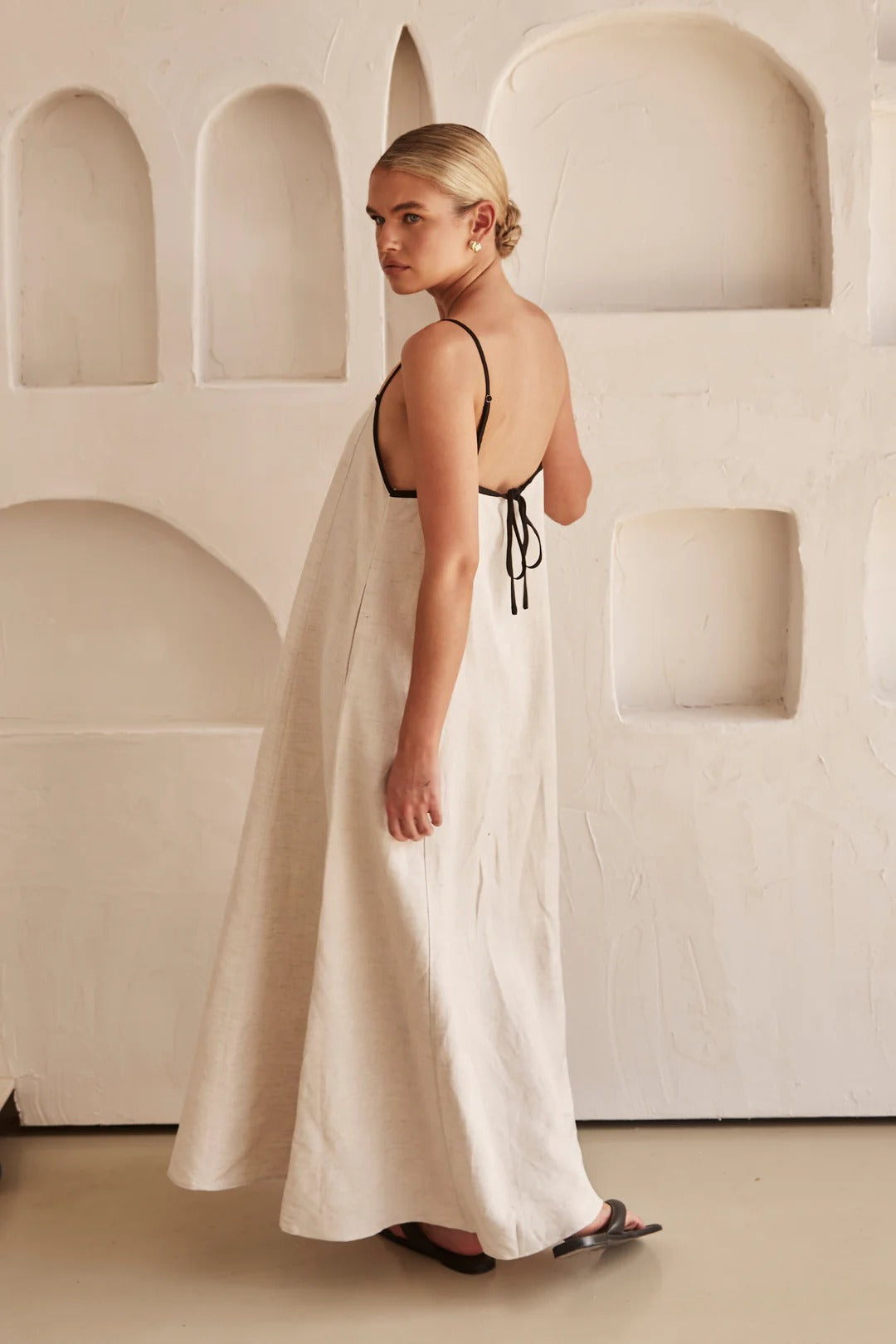 Lange Linnen Jurk Dames | Classy
