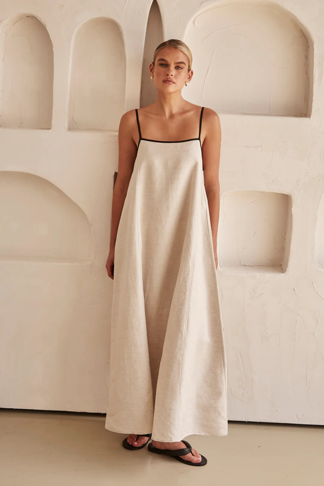 Lange Linnen Jurk Dames | Classy