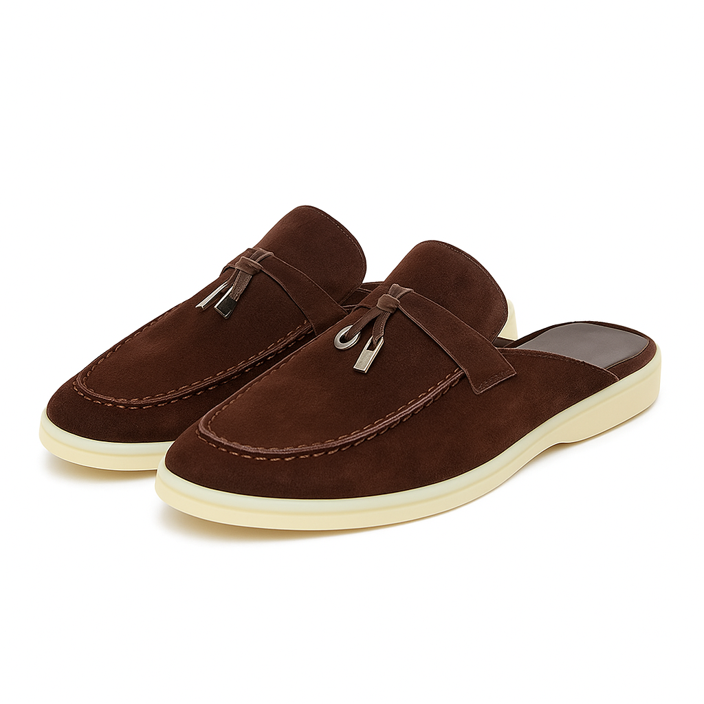 Bequeme Damen Mules aus Echtleder – Elegante Slip-On Slipper