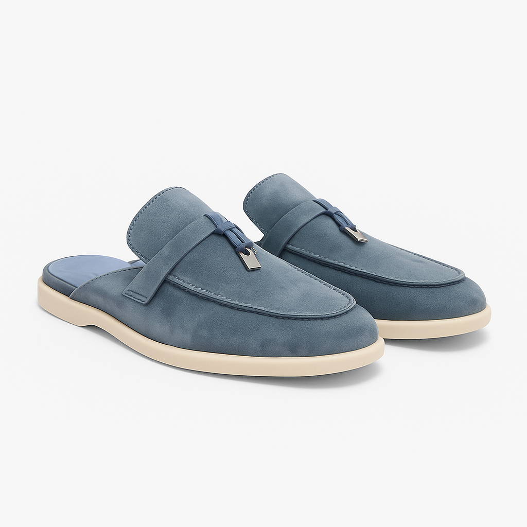Bequeme Damen Mules aus Echtleder – Elegante Slip-On Slipper