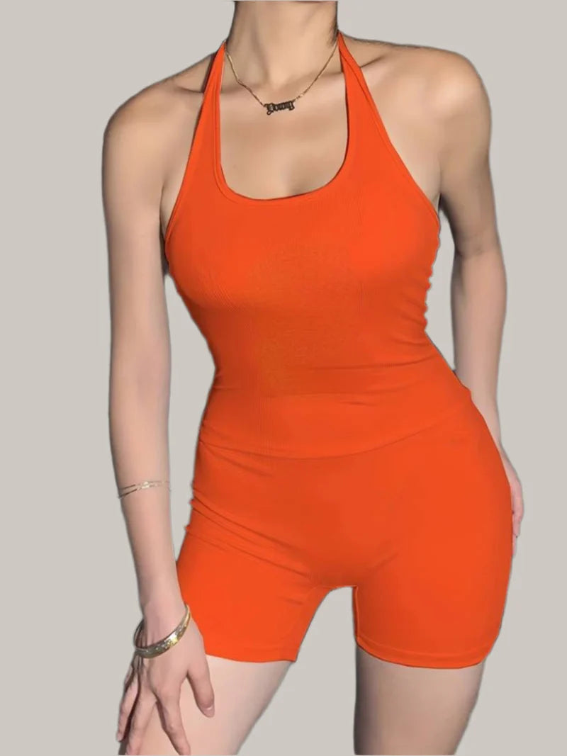 Damen Jumpsuit kurz – Figurbetont & Sportlich