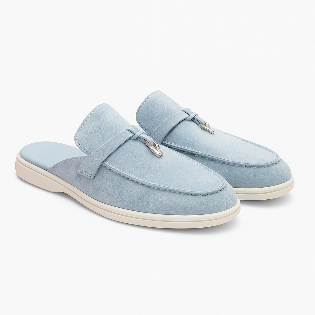Bequeme Damen Mules aus Echtleder – Elegante Slip-On Slipper