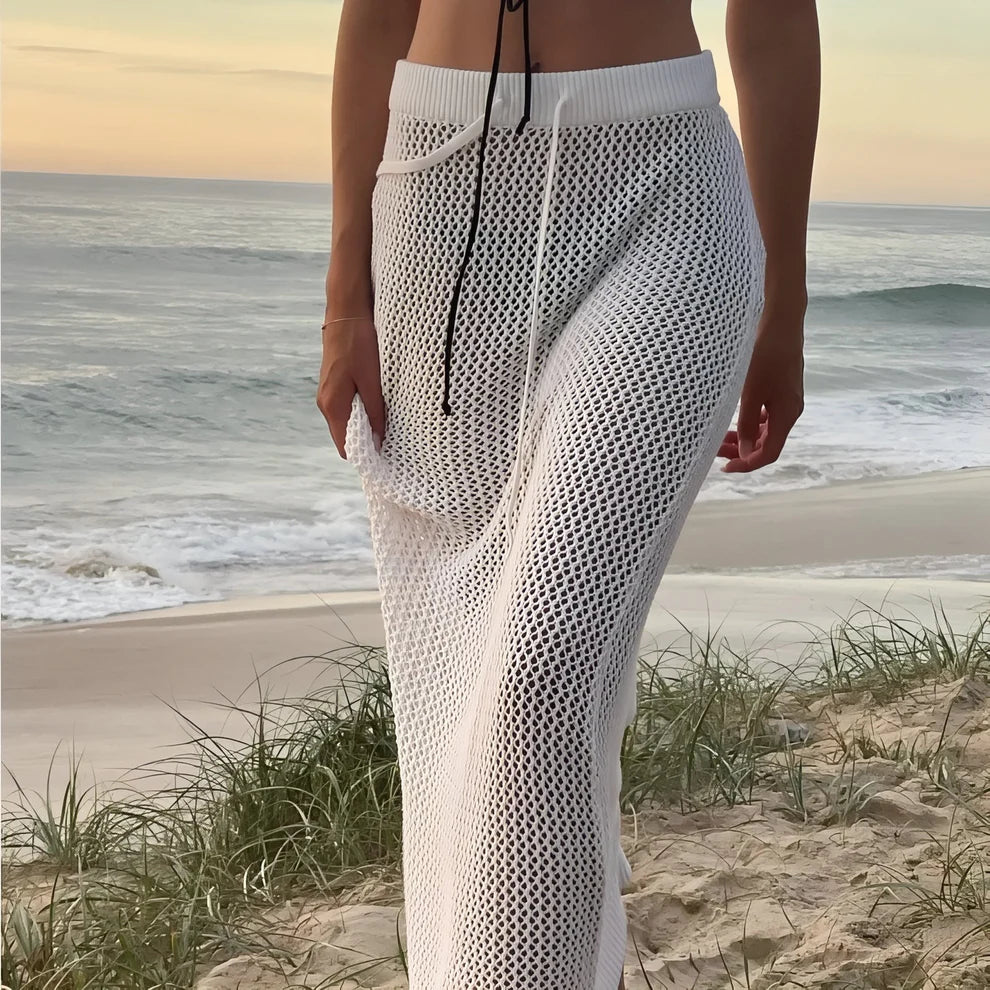 Häkelrock in Strand und Boho Style
