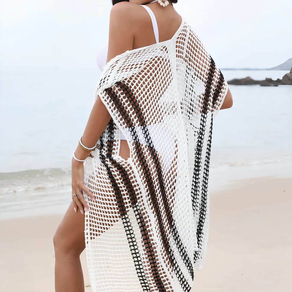 Kimono Strandnetz – Boho-Tunika Sommer