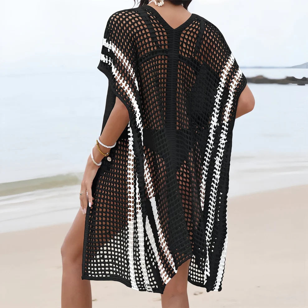 Kimono Strandnetz – Boho-Tunika Sommer