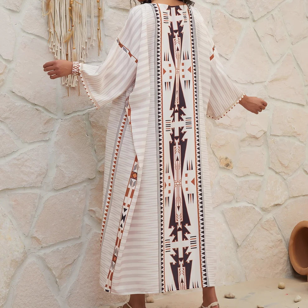 Ethno-Kimono mit Gürtel – Strandkimono Boho