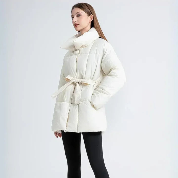 Damen Winterjacke Mit Gürtel – Warm, Stilvoll & Figurbetont Für Herbst & Winter