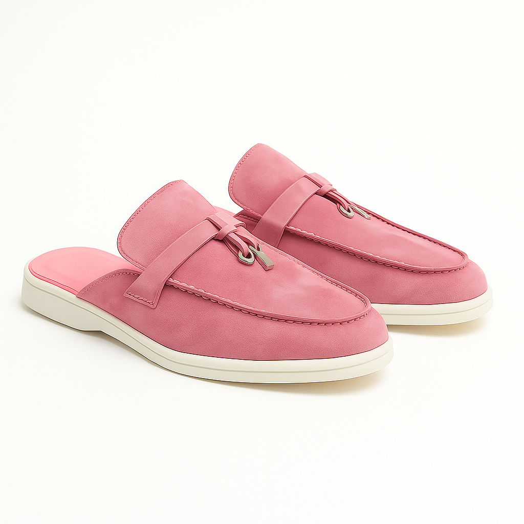 Bequeme Damen Mules aus Echtleder – Elegante Slip-On Slipper