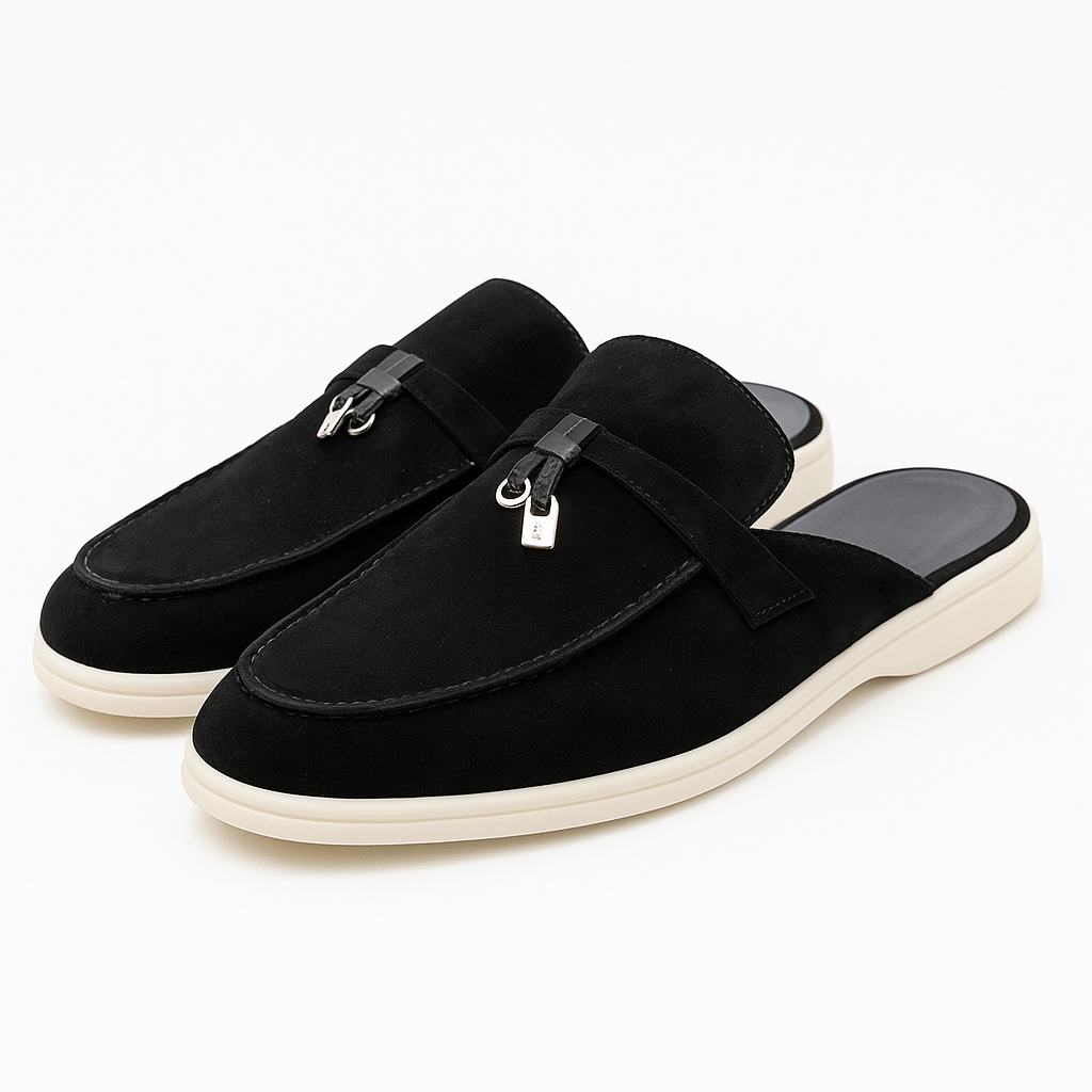 Bequeme Damen Mules aus Echtleder – Elegante Slip-On Slipper