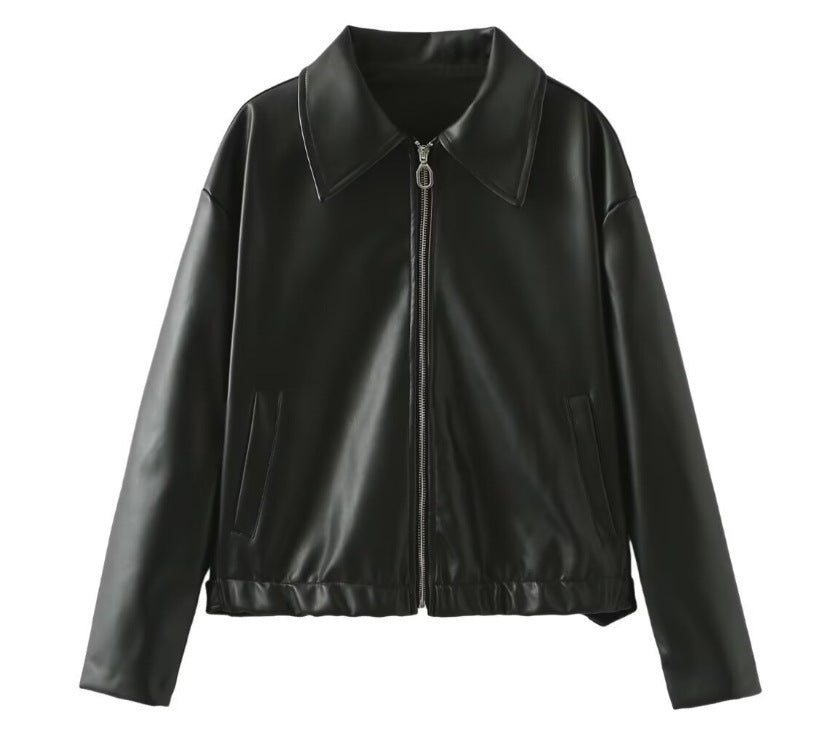 Damen Jacke Kunstleder – Stylisch, Zeitlos & Vielseitig Für Herbst & Winter