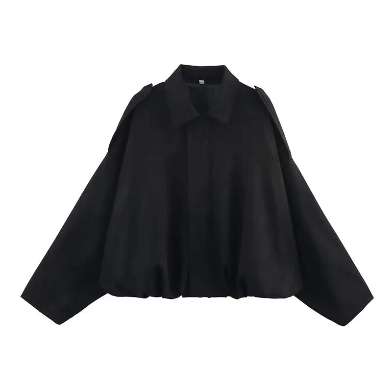 Damen Oversize Jacke im Vintage-Look – Leicht & Vielseitig für Übergang und Alltag