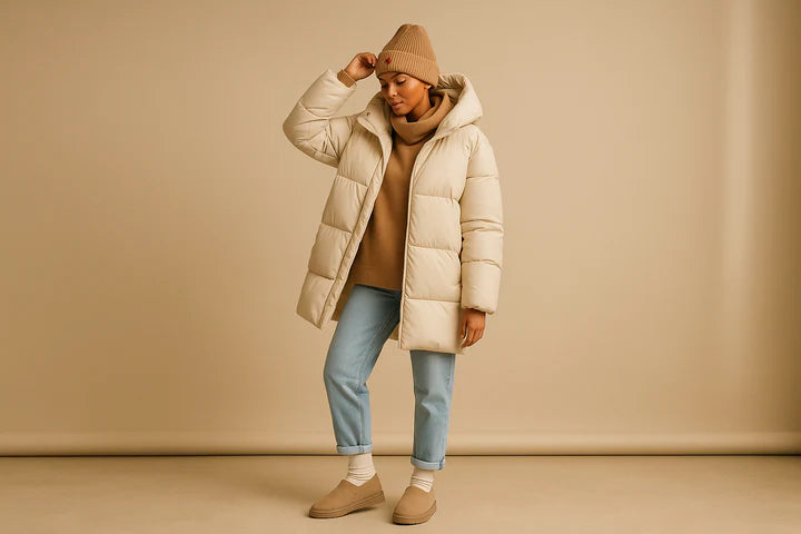 Damen Steppjacke Kurz Mit Kapuze – Warm Gefüttert Für Freizeit & Alltag