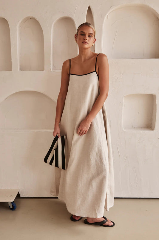 Lange Linnen Jurk Dames | Classy