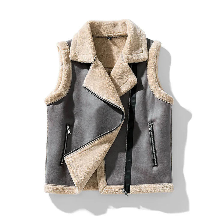 Damen Weste Aus Kunstleder Mit Teddyfutter – Warm, Stylish & Gefüttert