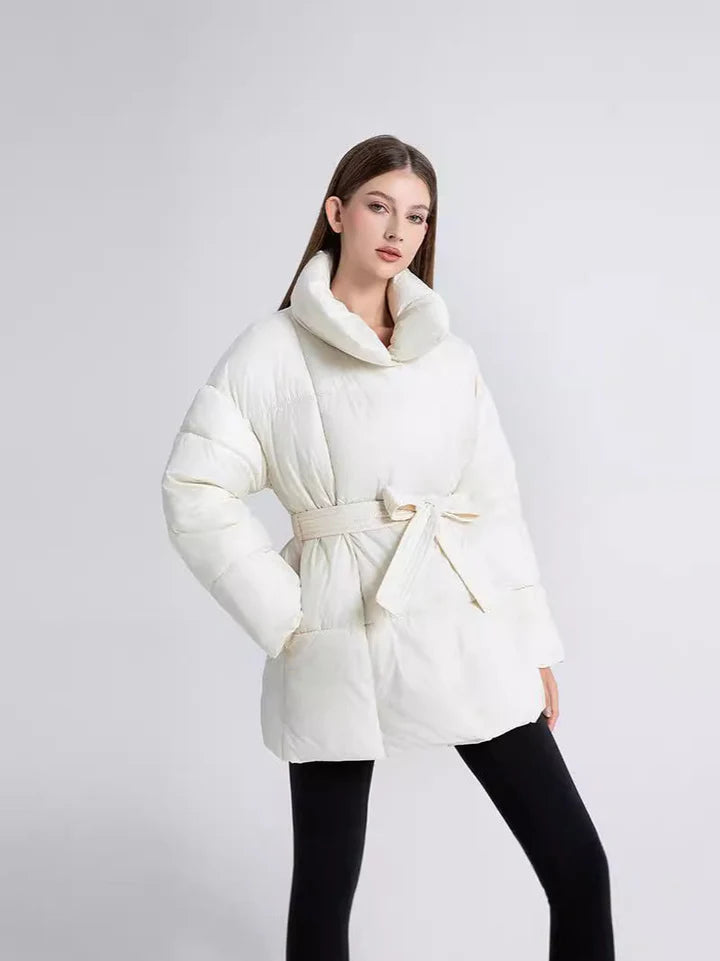 Damen Winterjacke Mit Gürtel – Warm, Stilvoll & Figurbetont Für Herbst & Winter