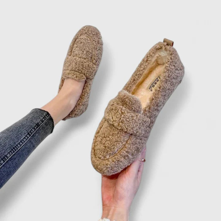 Damen Teddy Loafers – Bequeme & Warme Schuhe Für Herbst & Winter