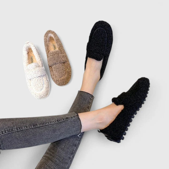 Damen Teddy Loafers – Bequeme & Warme Schuhe Für Herbst & Winter