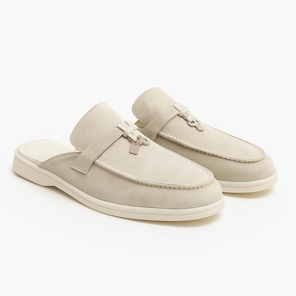 Bequeme Damen Mules aus Echtleder – Elegante Slip-On Slipper