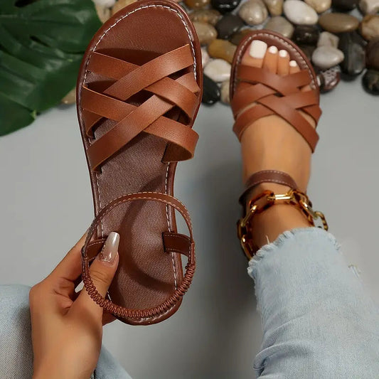 Bequeme Damen Sandalen – Flach, Elegant & Atmungsaktiv