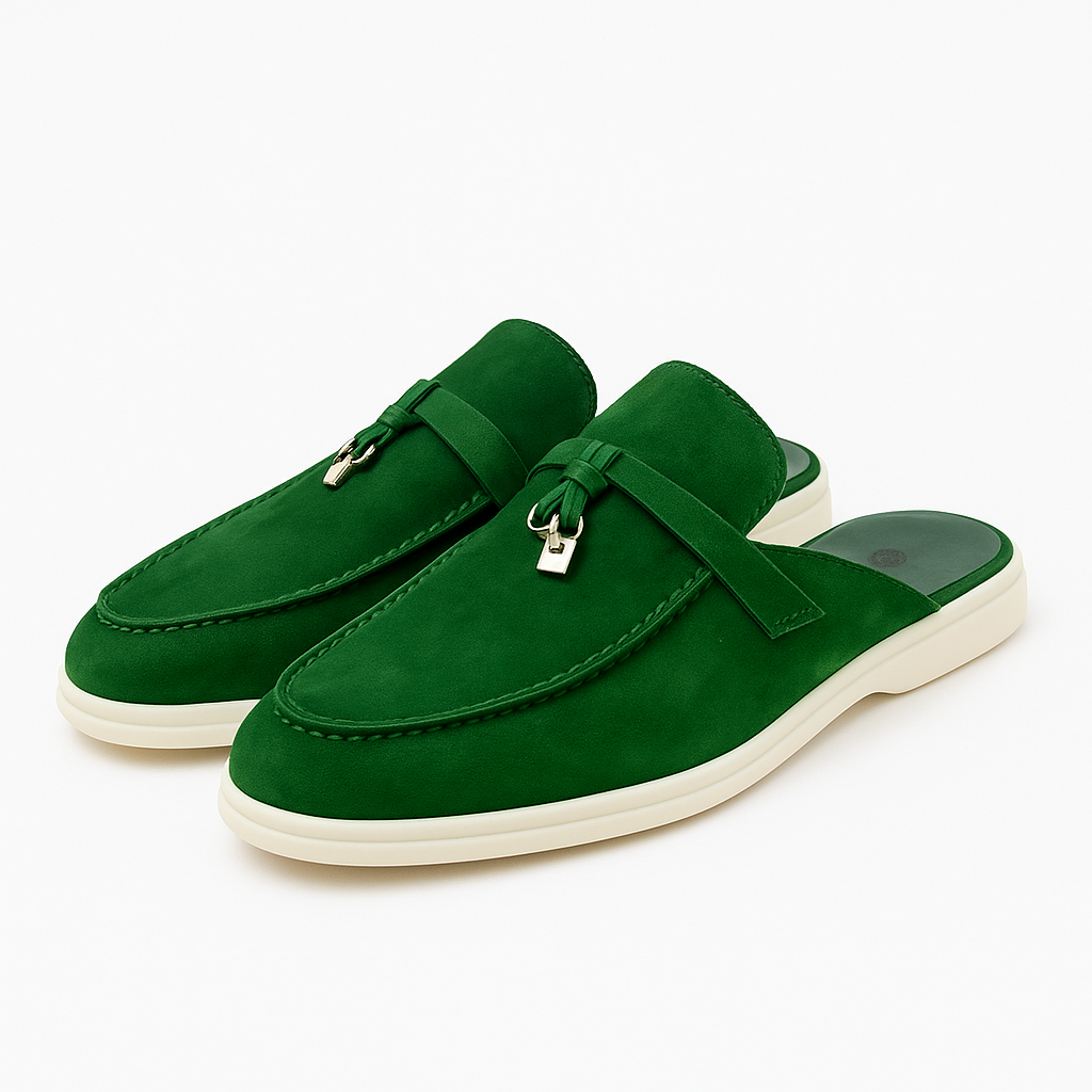 Bequeme Damen Mules aus Echtleder – Elegante Slip-On Slipper