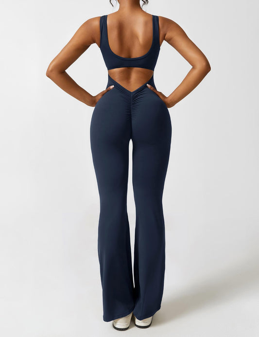 Sienna | Rückenfreier Flare-Jumpsuit